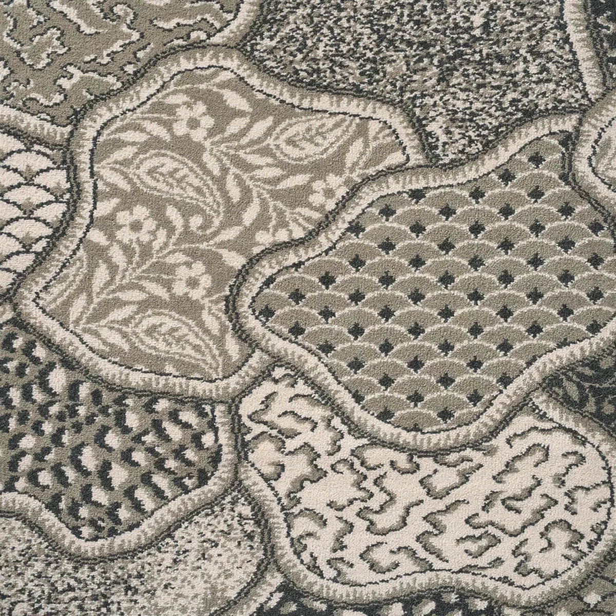 TOILE DES INDES - ANTHRACITE BY PIERRE FREY