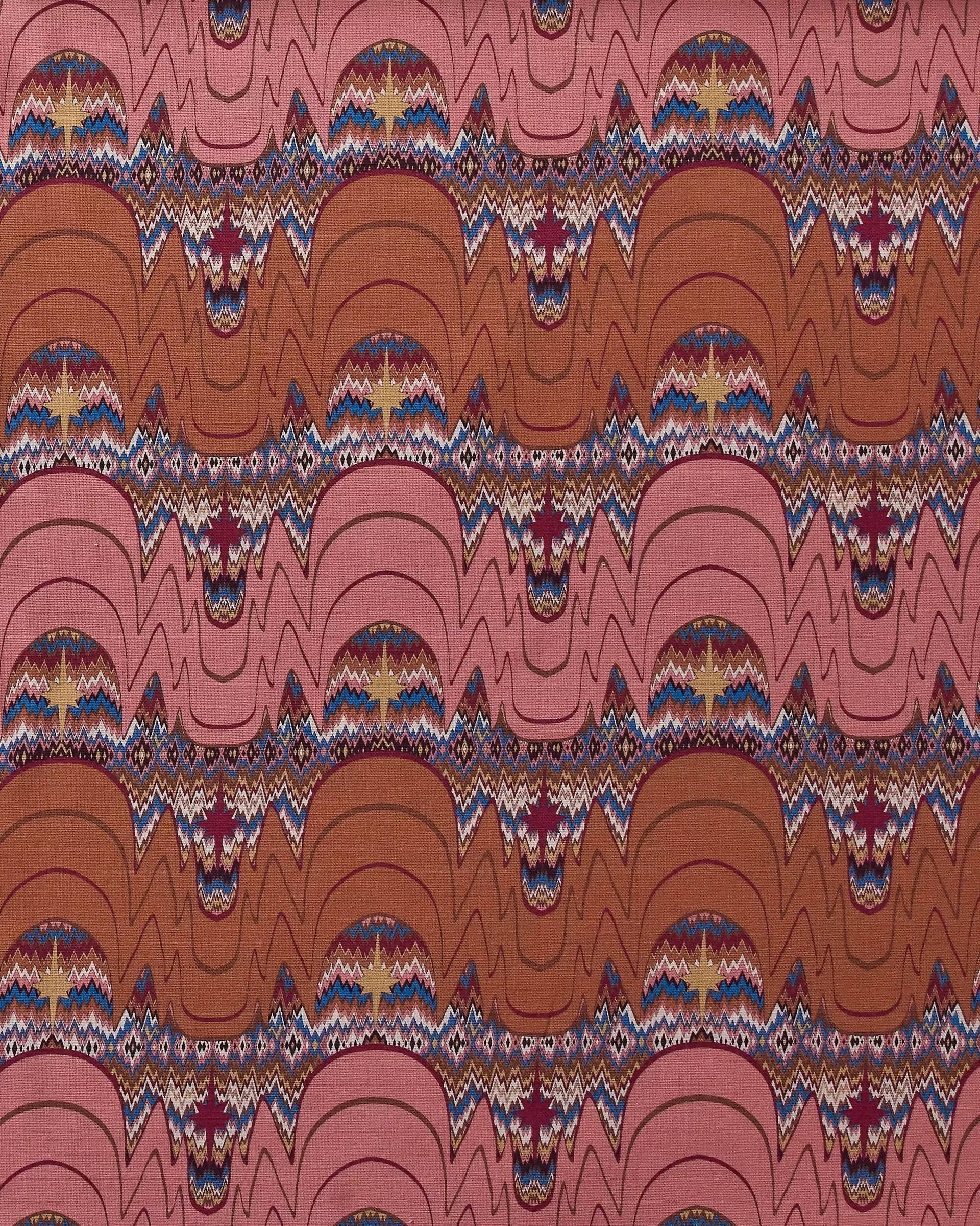 STARRY FLAMESTITCH DUSK FABRIC BY STUDIO HOLLOND