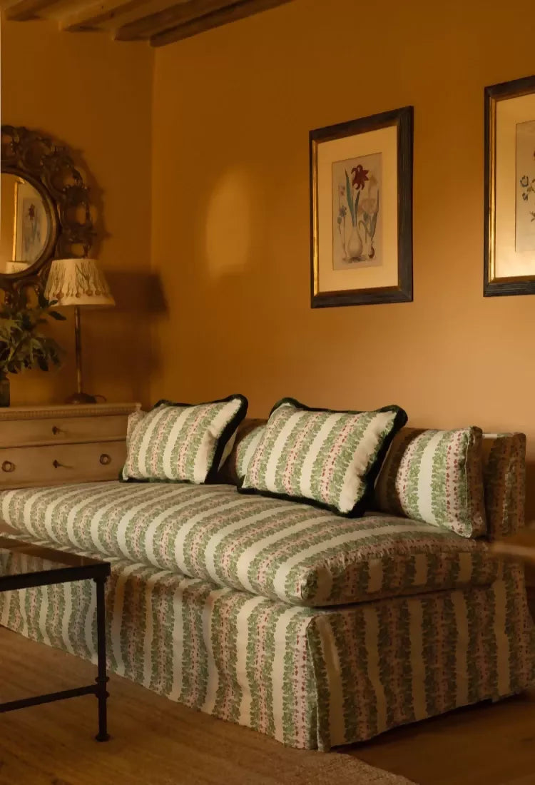 THYME SLIPPER SOFA IN RADISH | THYME & BERTIOLI BY LORFORDS CONTEMPORARY