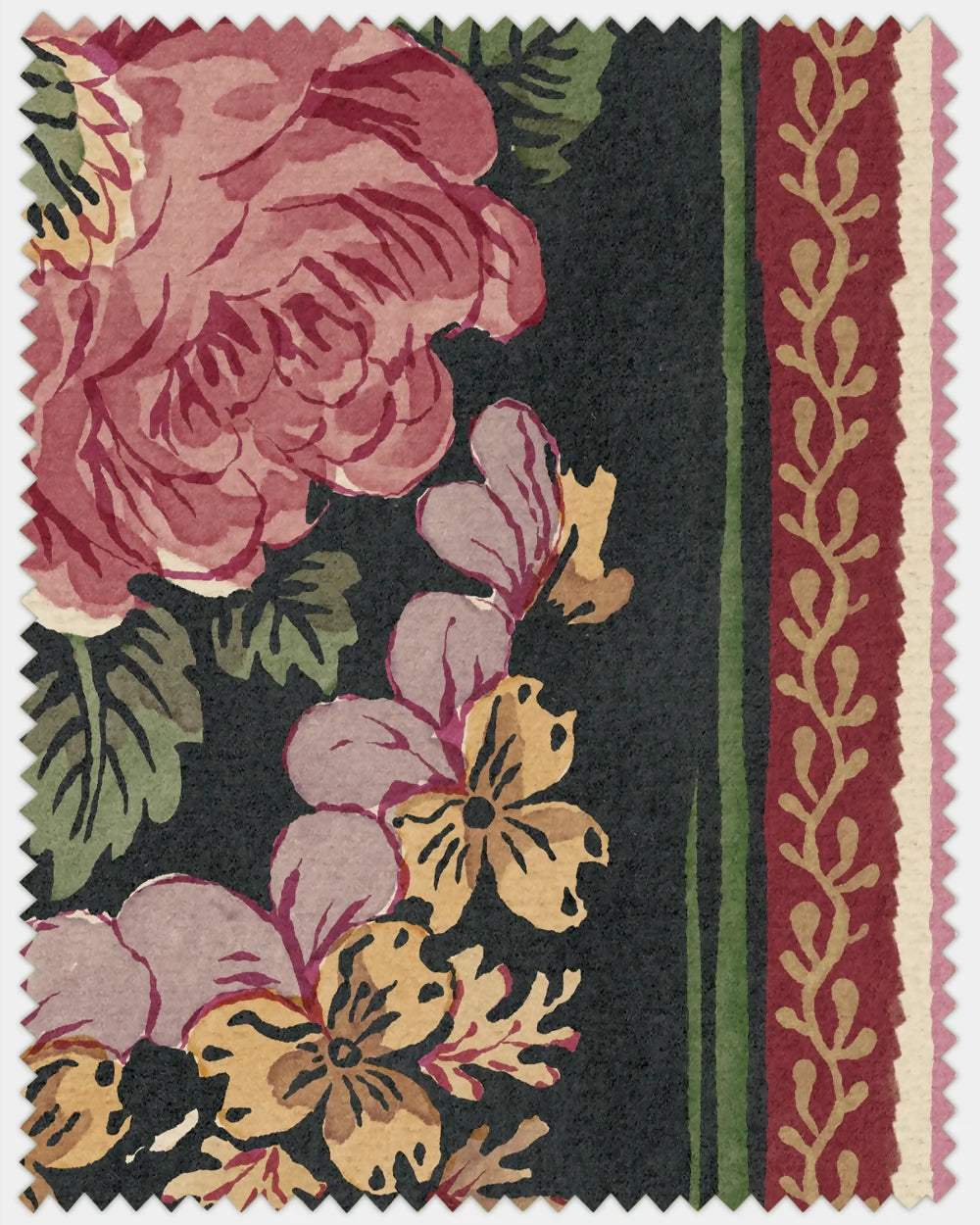 GERTRUDE EBONY WALLPAPER BY THE KENSINGTON PAPERIE