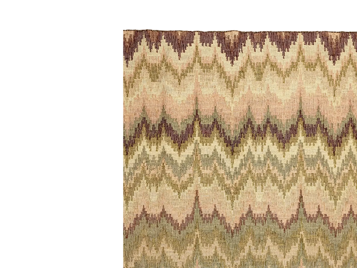 BARGELLO RUG GREEN BY TROVE BY STUDIO DUGGAN