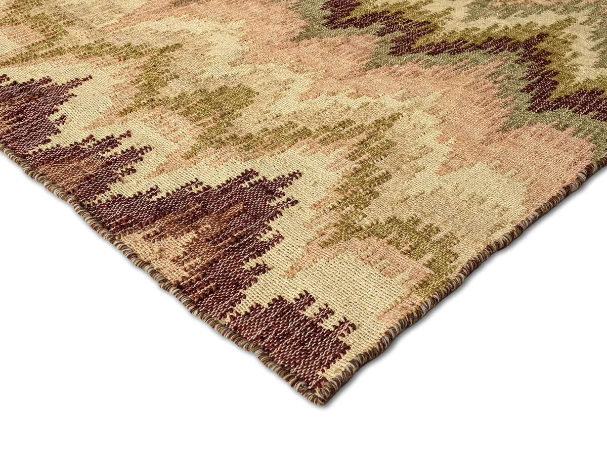 BARGELLO RUG GREEN BY TROVE BY STUDIO DUGGAN