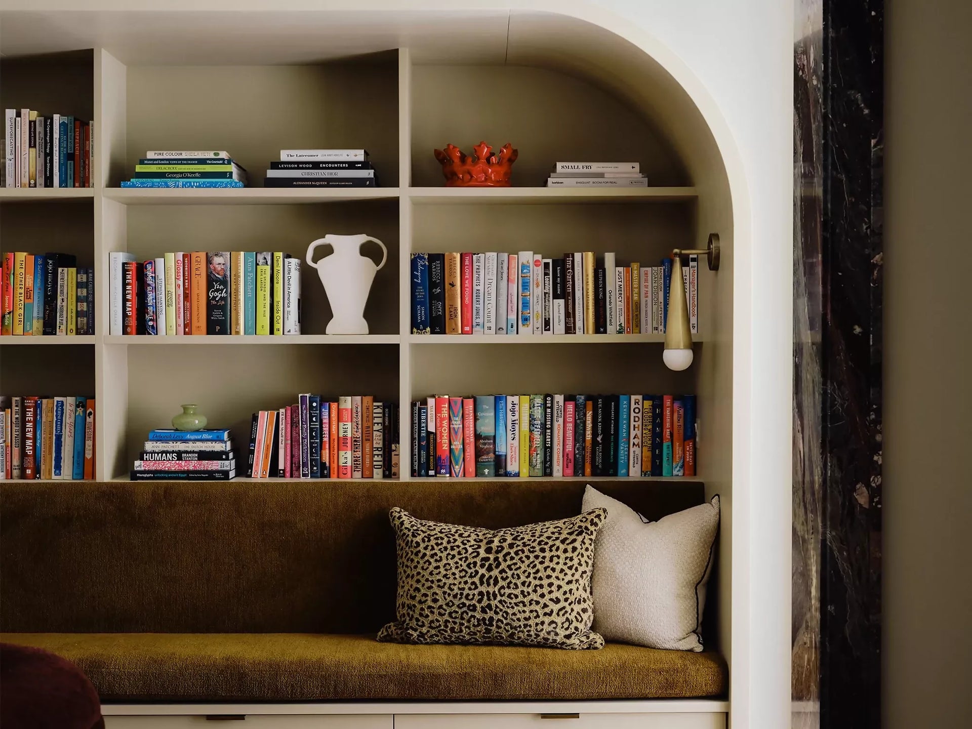 LEOPARD LARGE OBLONG CUSHION BY TROVE BY STUDIO DUGGAN