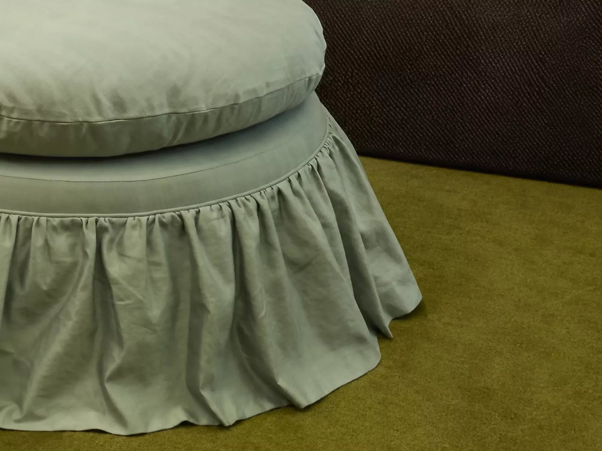 PENELOPE ROUND OTTOMAN BY TROVE BY STUDIO DUGGAN