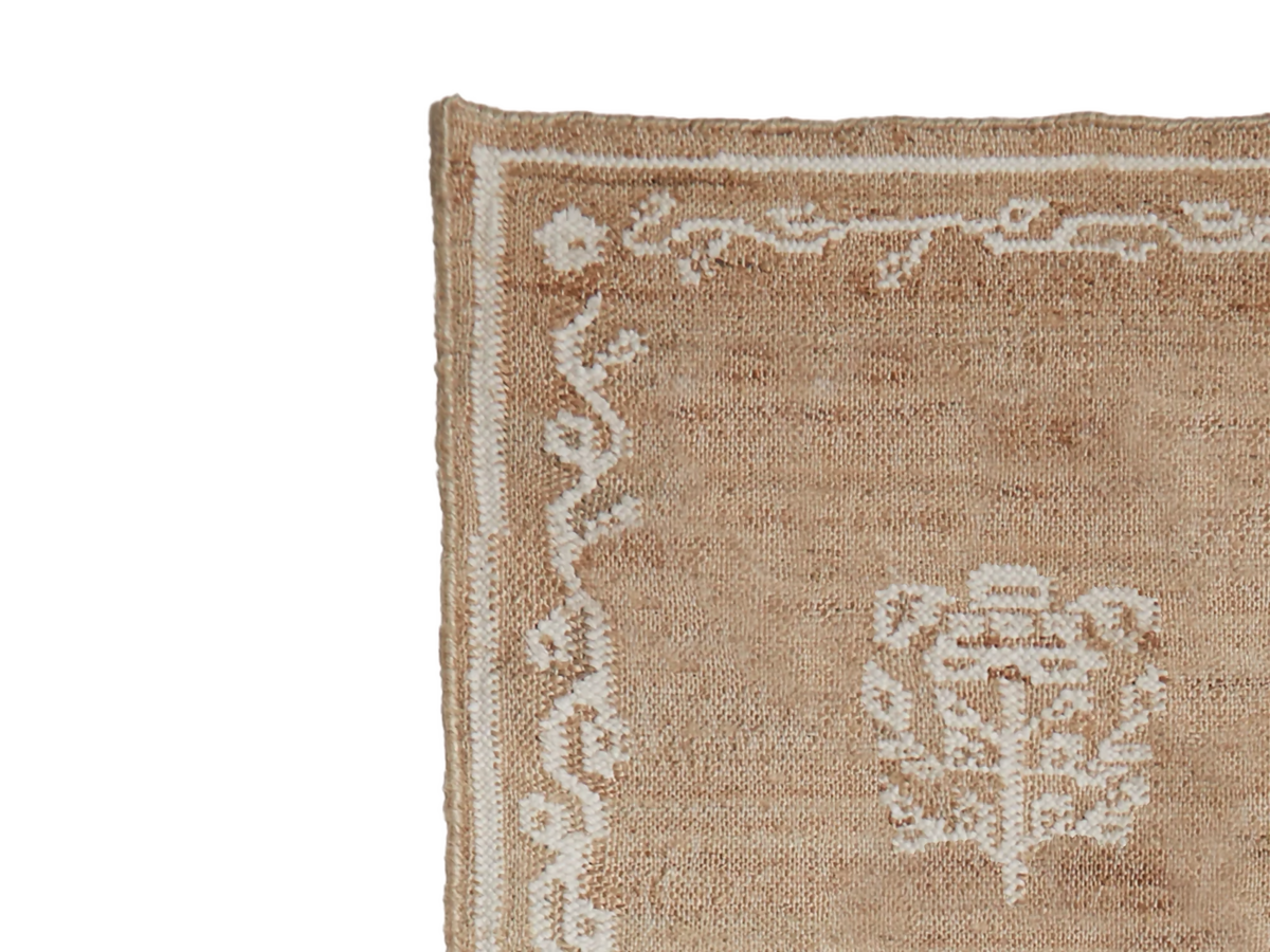 POPPIES RUG NATURAL AND WHITE BY TROVE BY STUDIO DUGGAN