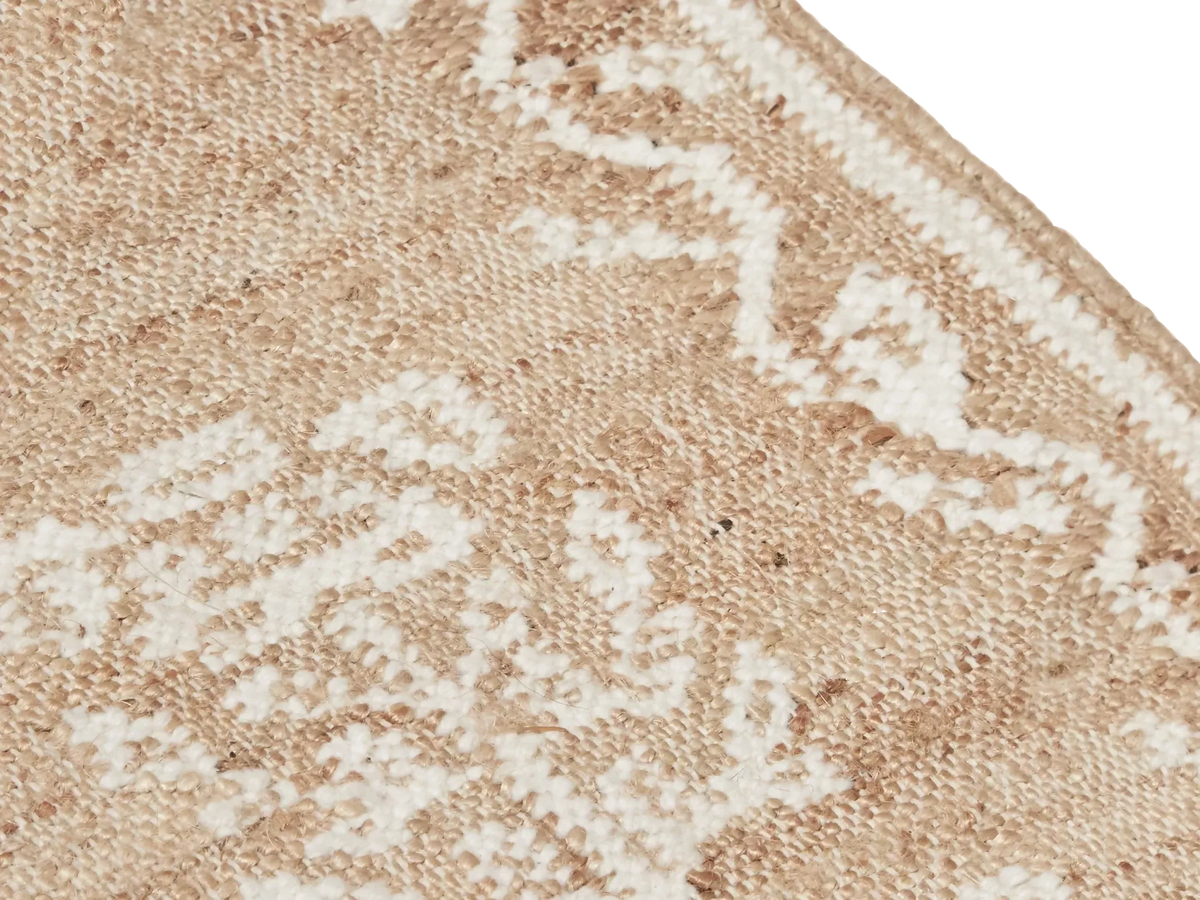 POPPIES RUG NATURAL AND WHITE BY TROVE BY STUDIO DUGGAN