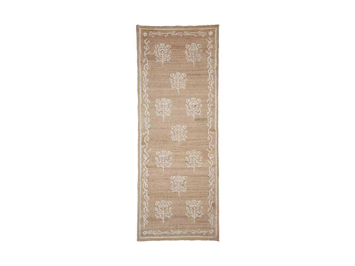 POPPIES RUG NATURAL AND WHITE BY TROVE BY STUDIO DUGGAN