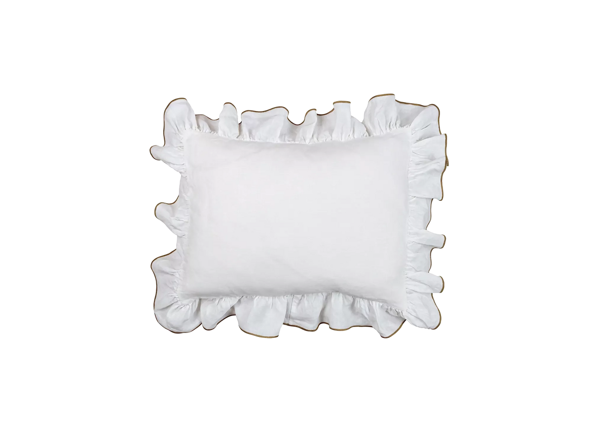 RUFFLE MINI PILLOW SLIP BY TROVE BY STUDIO DUGGAN