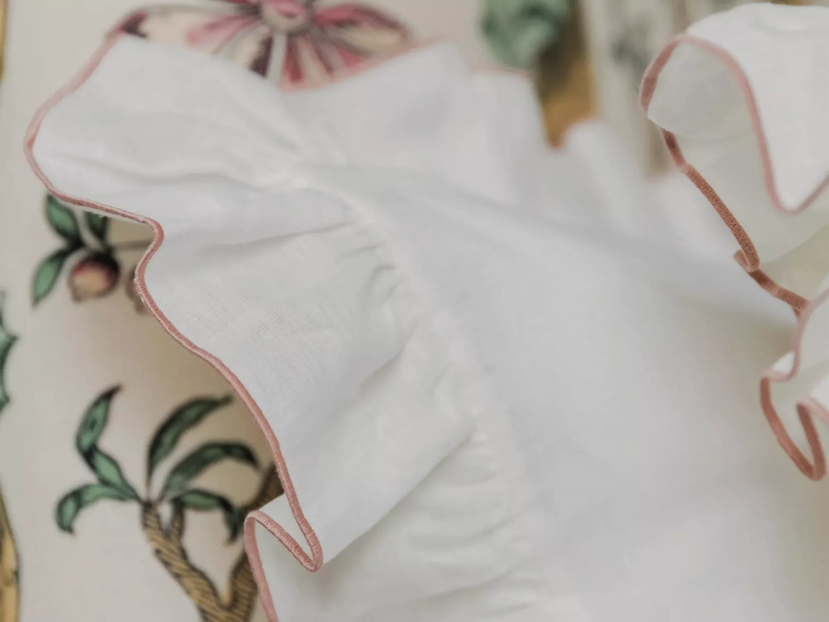 RUFFLE SUPER KING PILLOW SLIP BY TROVE BY STUDIO DUGGAN