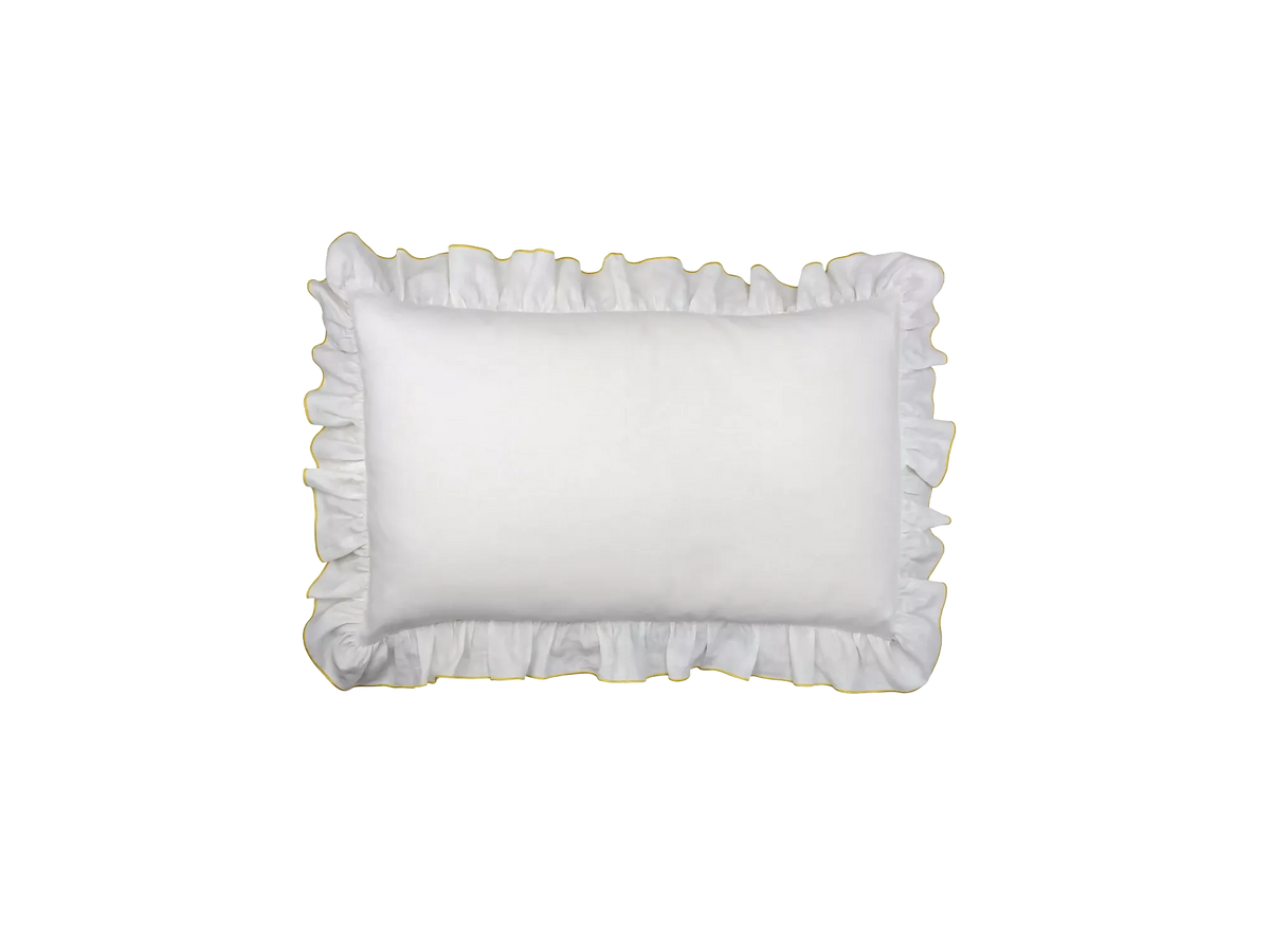 RUFFLE SUPER KING PILLOW SLIP BY TROVE BY STUDIO DUGGAN