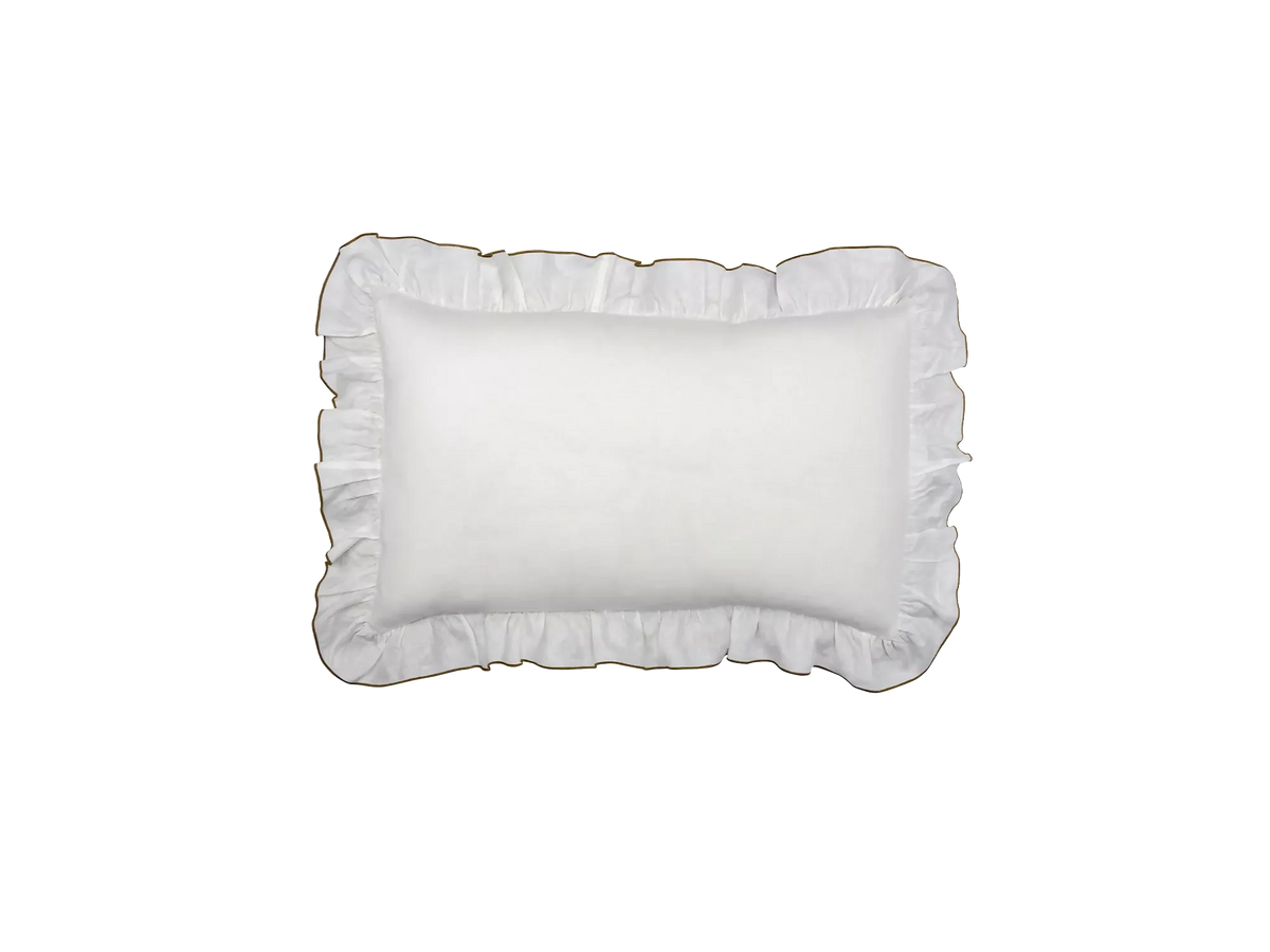 RUFFLE SUPER KING PILLOW SLIP BY TROVE BY STUDIO DUGGAN