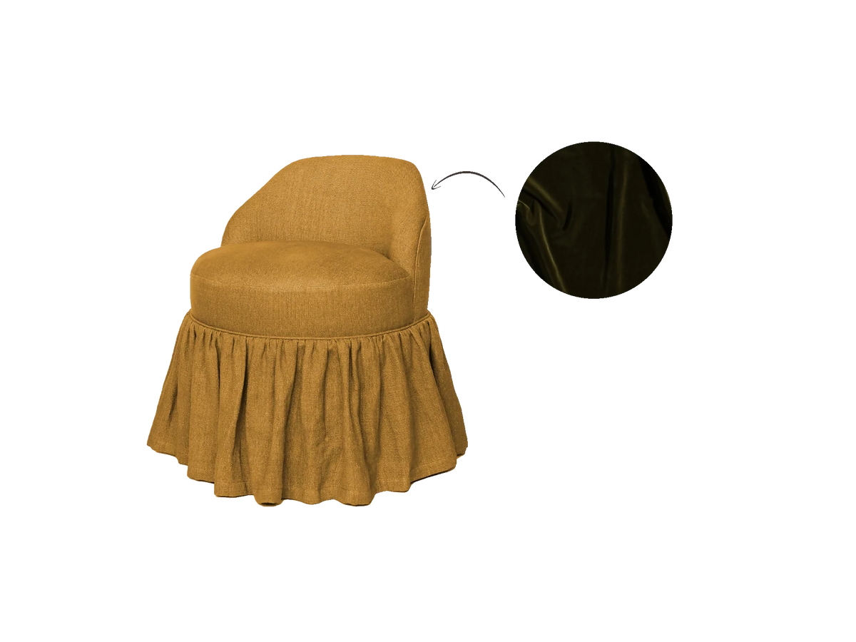 SEVEN CHAIR, SKIRTED BY TROVE BY STUDIO DUGGAN
