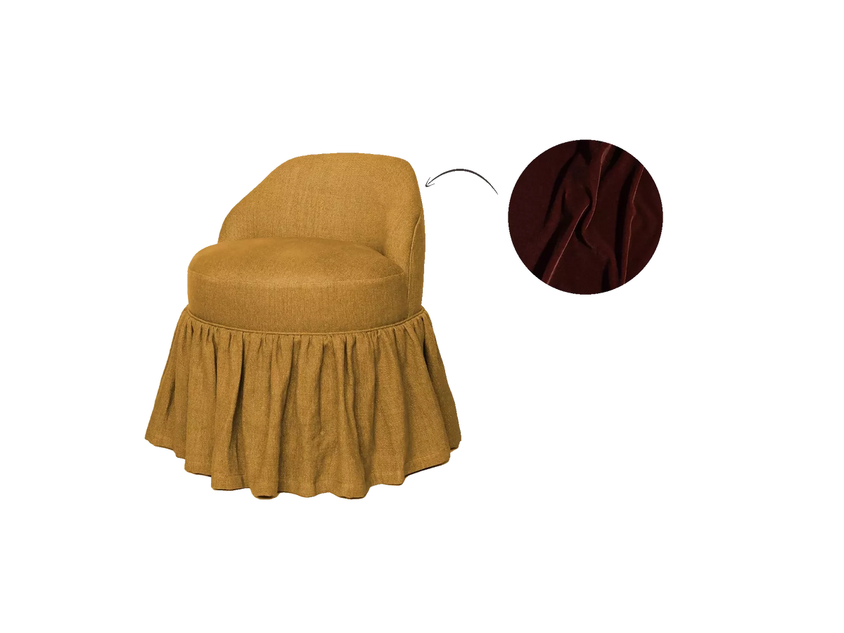 SEVEN CHAIR, SKIRTED BY TROVE BY STUDIO DUGGAN