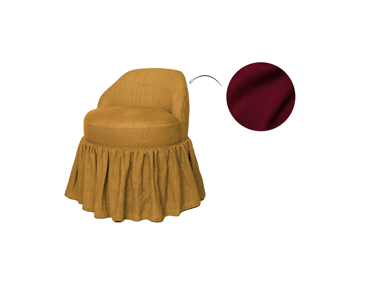 SEVEN CHAIR, SKIRTED BY TROVE BY STUDIO DUGGAN
