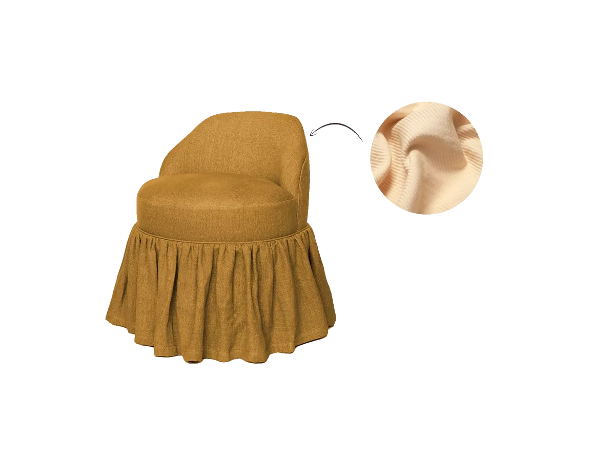 SEVEN CHAIR, SKIRTED BY TROVE BY STUDIO DUGGAN