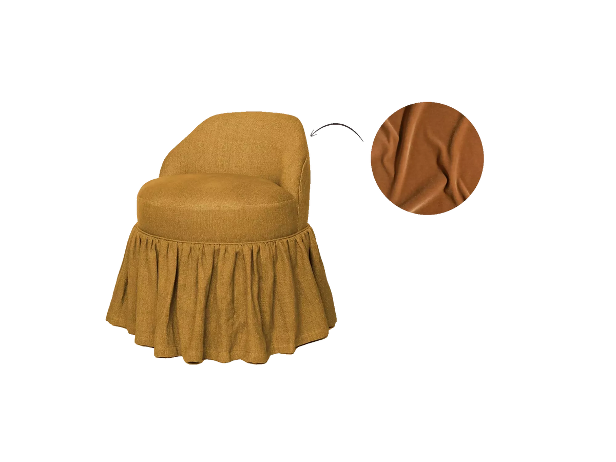 SEVEN CHAIR, SKIRTED BY TROVE BY STUDIO DUGGAN
