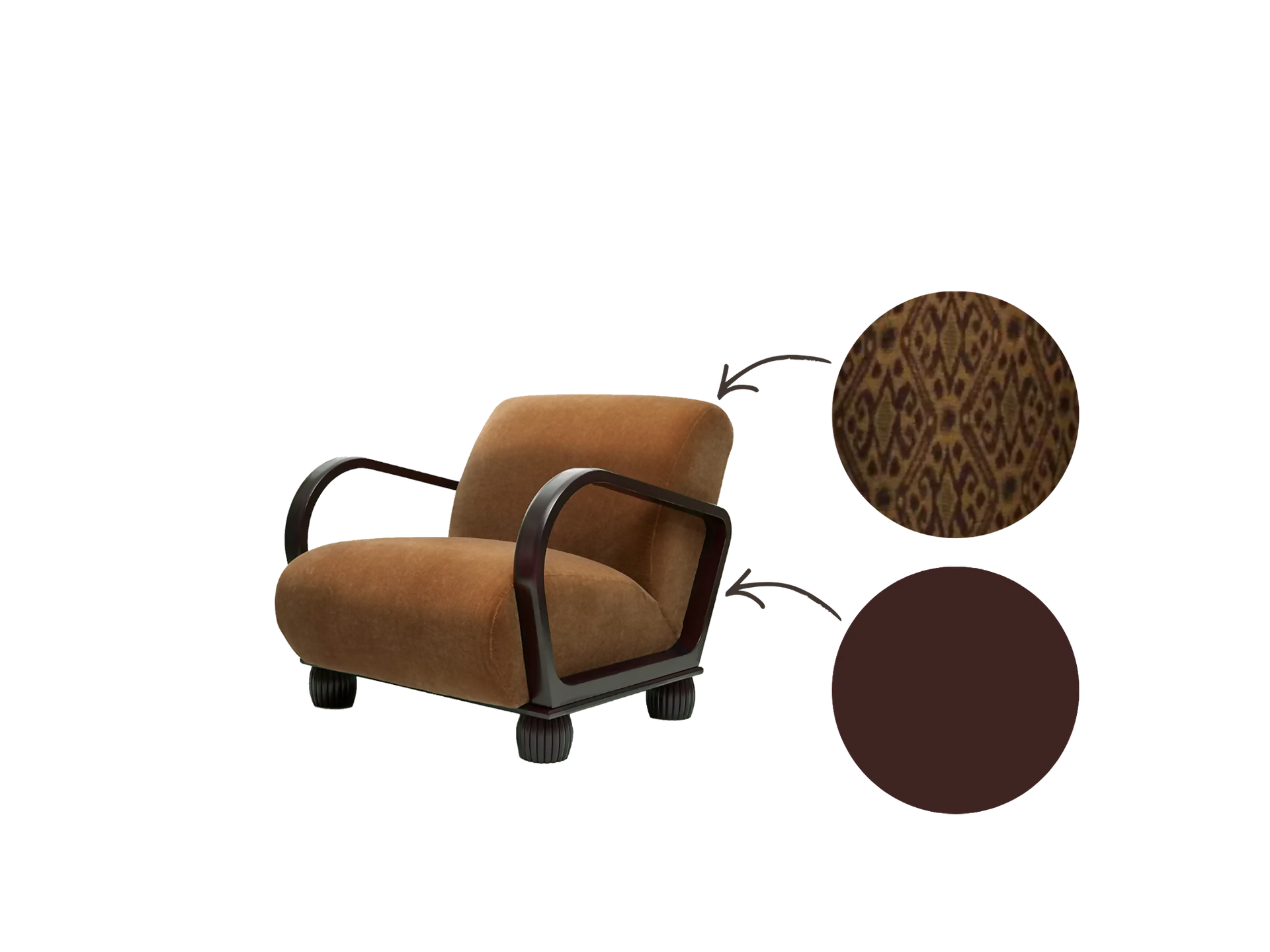 SPEAKEASY ARMCHAIR BY TROVE BY STUDIO DUGGAN