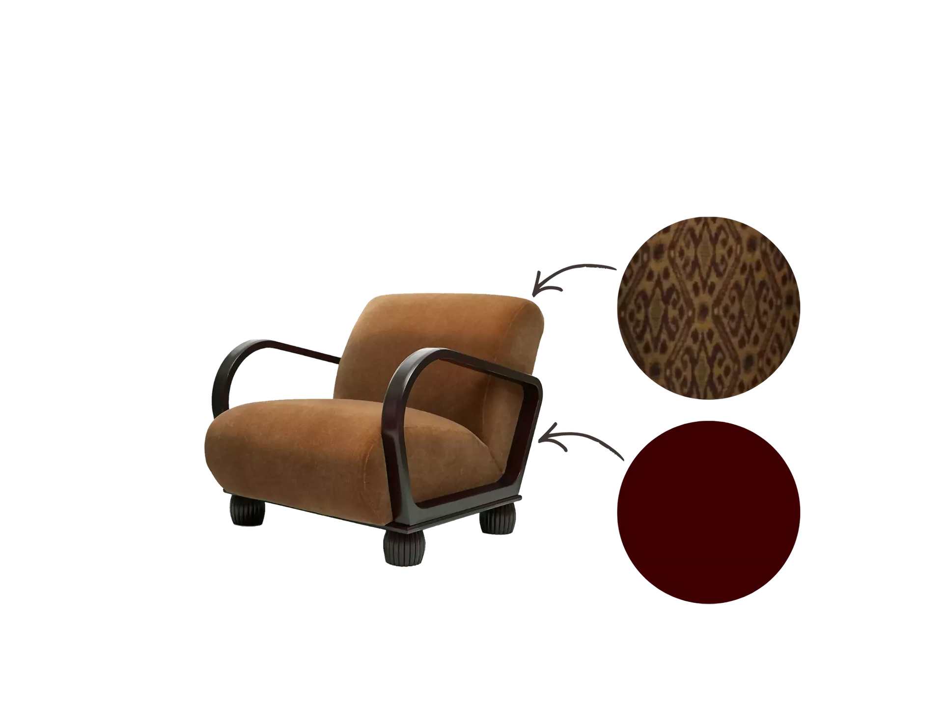 SPEAKEASY ARMCHAIR BY TROVE BY STUDIO DUGGAN