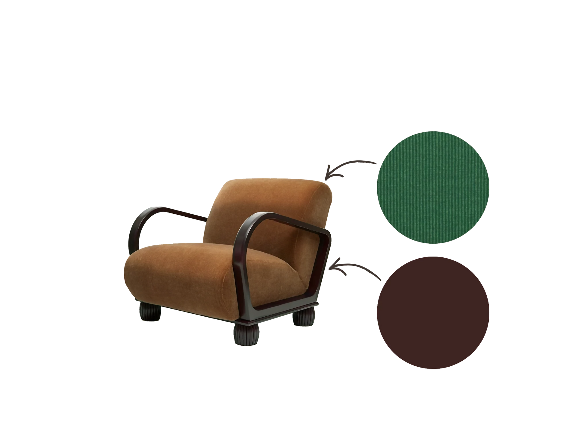 SPEAKEASY ARMCHAIR BY TROVE BY STUDIO DUGGAN