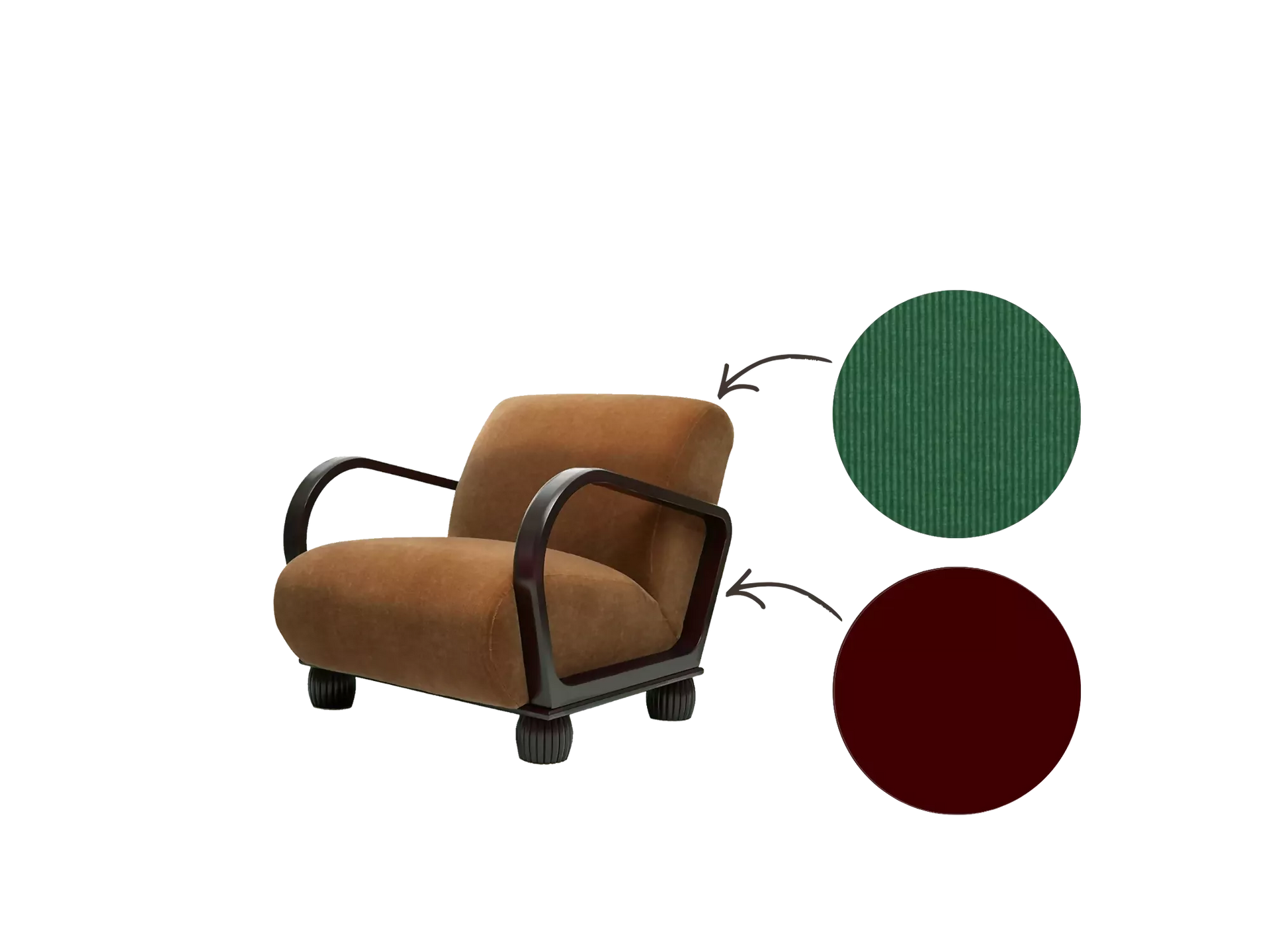 SPEAKEASY ARMCHAIR BY TROVE BY STUDIO DUGGAN