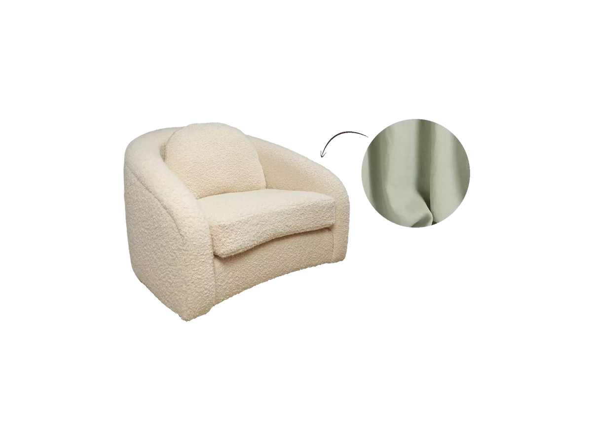STELLA SWIVEL ARMCHAIR BY TROVE BY STUDIO DUGGAN