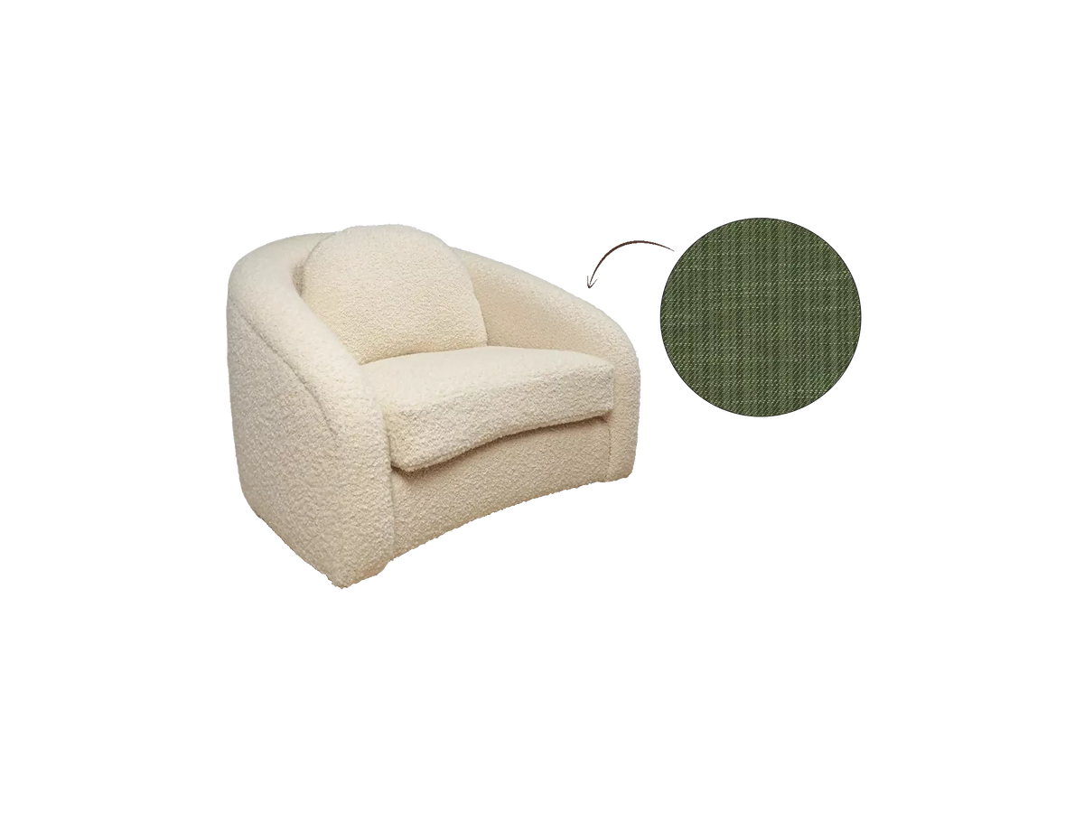 STELLA SWIVEL ARMCHAIR BY TROVE BY STUDIO DUGGAN