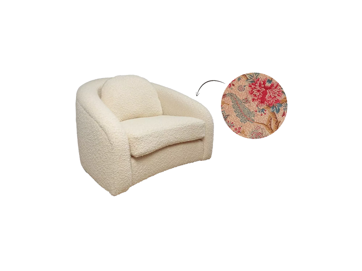 STELLA SWIVEL ARMCHAIR BY TROVE BY STUDIO DUGGAN