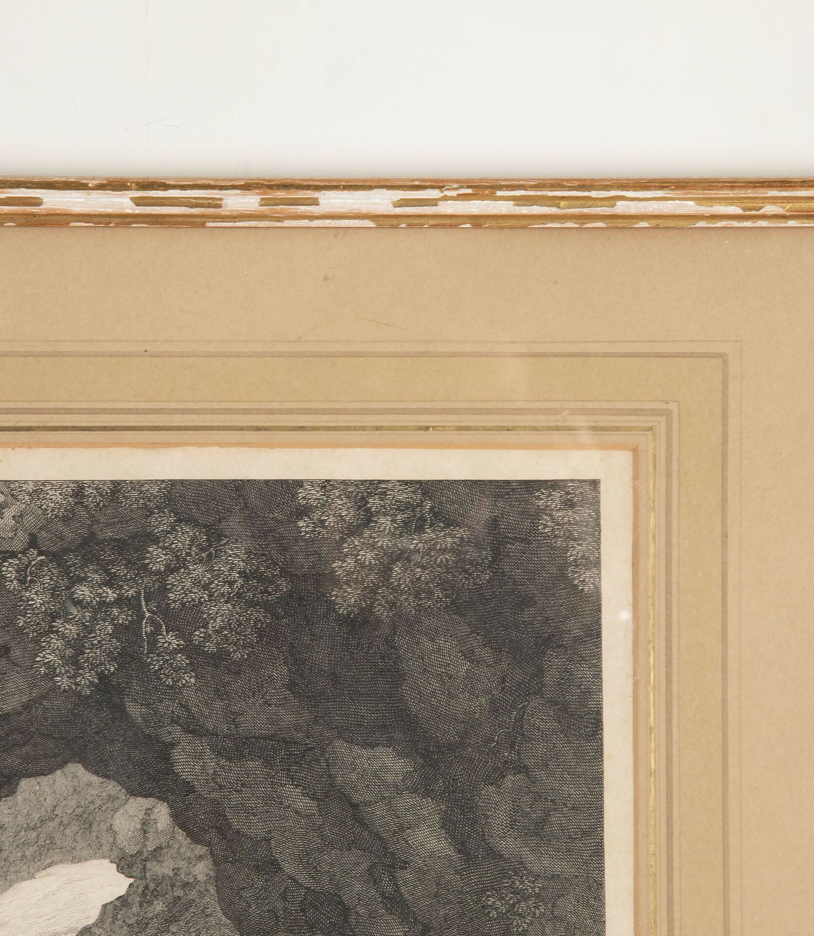 Framed artwork with a detailed landscape scene,  available  to buy on the-salon.com. SALON curates the finest , unique, handmade pieces from the interior industry's best makers and brands. Shop luxury furniture, lighting, rugs, art, antiques and vintage pieces and accessories from SALON interior designed rooms.