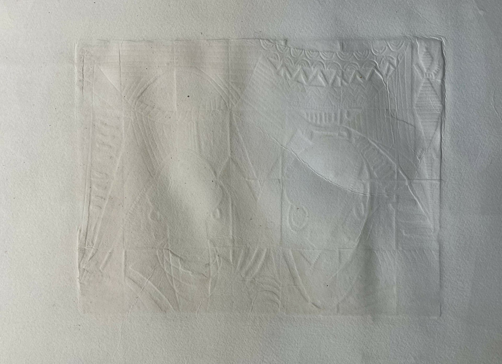 Abstract geometric design on a textured surface