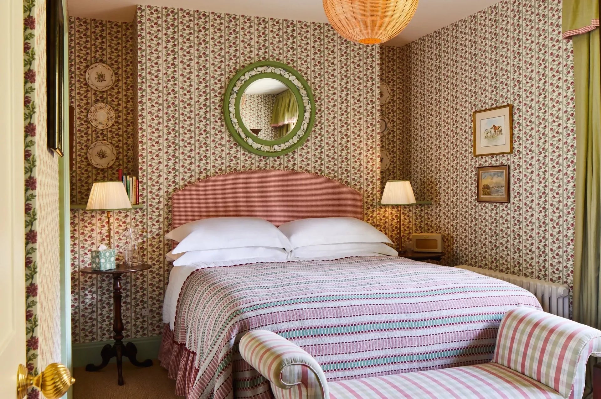 CORNFLOWER STRIPE WALLPAPER BY THE CL COLLECTION