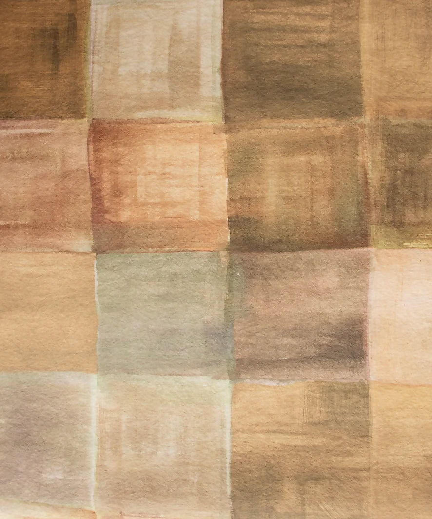 A close-up of a plaid fabric featuring a pattern of various solid colors, including blue, pink, green, and yellow,  available  to buy on the-salon.com. SALON curates the finest , unique, handmade pieces from the interior industry's best makers and brands. Shop luxury furniture, lighting, rugs, art, antiques and vintage pieces and accessories from SALON interior designed rooms.