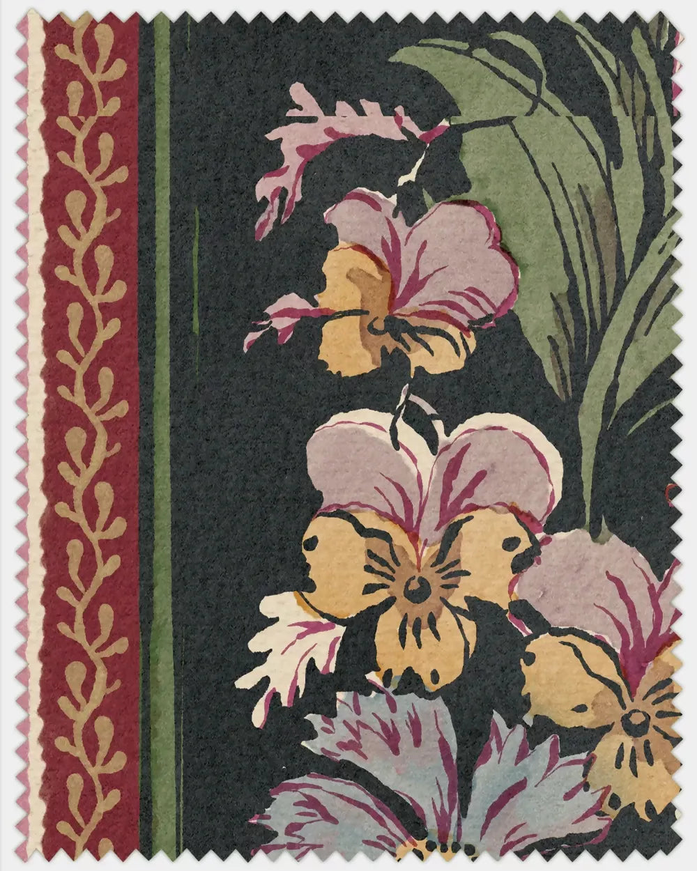 GERTRUDE EBONY WALLPAPER BY THE KENSINGTON PAPERIE